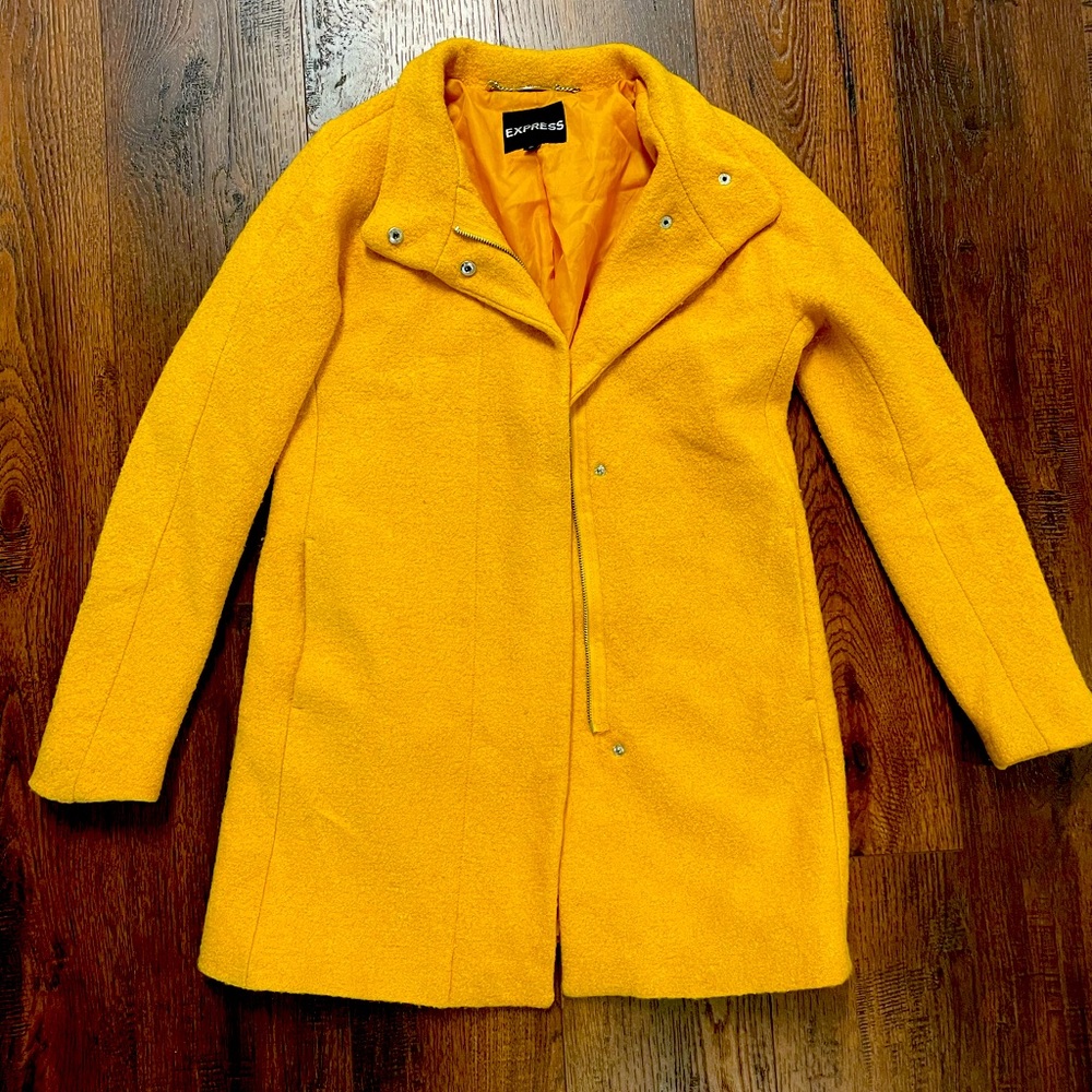 Express Wool Coat Yellow